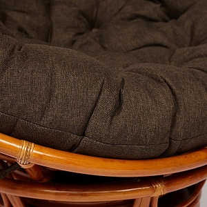 Кресло PAPASAN с подушкой, ткань коричневый/сognac