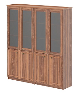 Шкаф комбинированный RAUT RHC 180.2, орех даллас, 1808х466х2023 мм