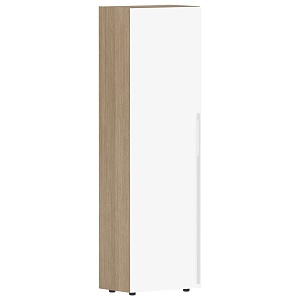 Гардероб KANON СП-064-25-12(L), белый глянец/дуб натуральный, 600х450х2010 мм