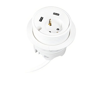 Встраиваемая розетка Powerdot Kondator 935-PD14W, белый