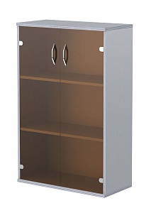 Шкаф средний IMAGO СТ-2.4, венге магия/металлик, 770х365х1200 мм