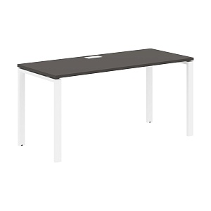 Стол прямой EDIS U EUST 1567, мокко/белый, 1560х670х750 мм