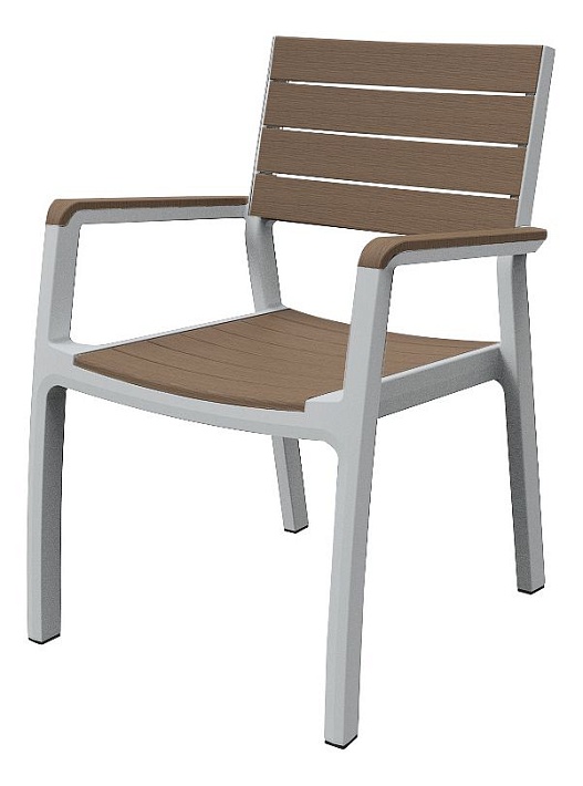 Стул Harmony armchair  полиротанг/белый, капучино