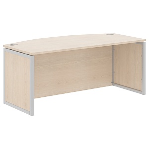 Стол руководителя XTEN-QP XQPET 189H, бук тиара/алюминий, 1800х914х750 мм