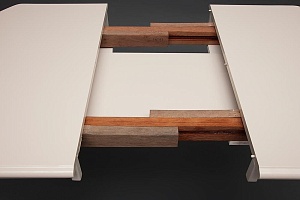 Стол обеденный MODENA раскладной 100(129)x75, ivory white