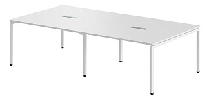 Стол для переговоров X-TEN S 276х140, белый/белый