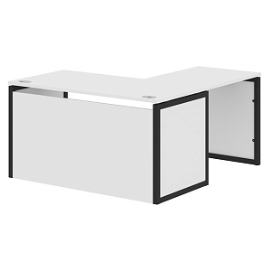 Стол угловой XTEN-QP XQPCT 1415H, белый/антрацит, 1400х1500х750 мм