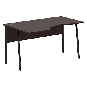Стол эргономичный IMAGO PLUS СА-2P(L), левый, венге магия/черный, 1400х900х755 мм