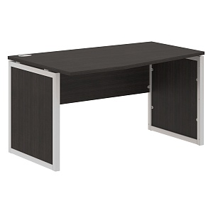 Стол эргономичный XTEN-QP XQPCT 149(L), левый, дуб юкон модерн/алюминий, 1400х900х750 мм