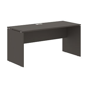 Стол прямой EDIS EDST 1567, мокко/белый, 1560х670х750 мм
