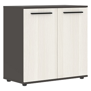 Шкаф низкий EDIS ELCS 85.1, ясень траун/черный/мокко, 852х430х832 мм
