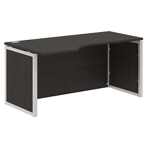 Стол эргономичный XTEN-QP XQPCET 169H(L), левый, дуб юкон модерн/алюминий, 1600х900х750 мм