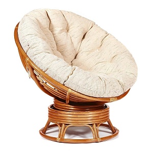 Кресло-качалка PAPASAN с подушкой, honey