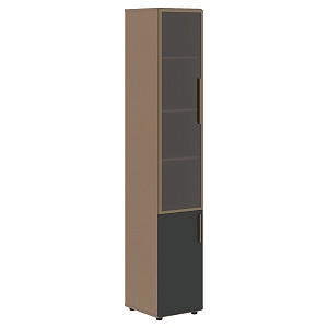 Шкаф комбинированный высокий VELION VHCS 40.2(L), яшма черный/кобра, 400х450х2253 мм