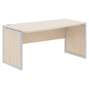 Стол эргономичный XTEN-QP XQPCT 169(L), левый, бук тиара/алюминий, 1600х900х750 мм