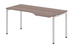 Стол эргономичный XTEN-S XSCET 169(R), правый, дуб сонома/алюминий, 1600х700/900х750 мм