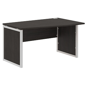 Стол эргономичный XTEN-QP XQPCT 149(R), правый, дуб юкон модерн/алюминий, 1400х900х750 мм