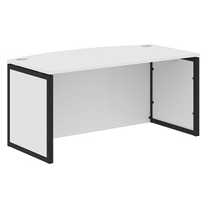 Стол руководителя XTEN-QP XQPET 169H, белый/антрацит, 1600х867х750 мм