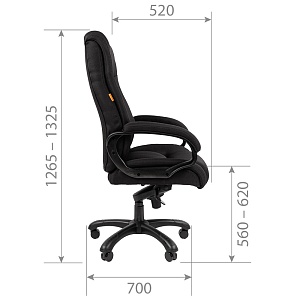 Офисное кресло CHAIRMAN 410, ткань, черный (механизм мультиблок)