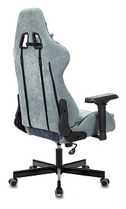 Игровое кресло БЮРОКРАТ VIKING 7 KNIGHT, ткань/экокожа, синий/голубой