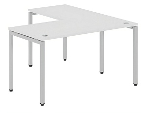 Стол угловой XTEN-S 140x150,  белый/алюминий