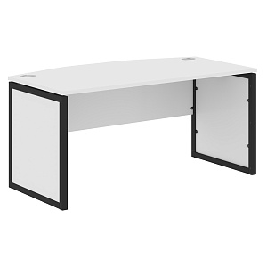 Стол руководителя XTEN-QP XQPET 169, белый/антрацит, 1600х867х750 мм