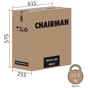 Офисное кресло CHAIRMAN CH650, ткань/сетка, черный