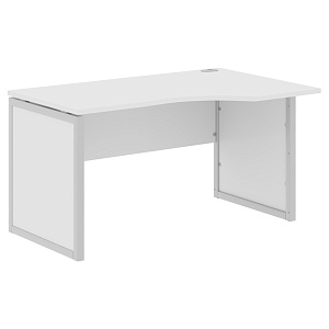 Стол эргономичный XTEN-QP XQPCET 149(R), правый, белый/алюминий, 1400х900х750 мм