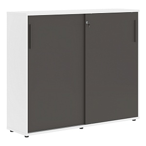Шкаф средний EDIS EMC 1643, мокко/мокко/белый, 1606х430х1355 мм