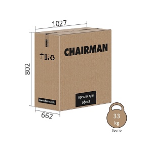 Офисное кресло CHAIRMAN 409, экокожа, черный