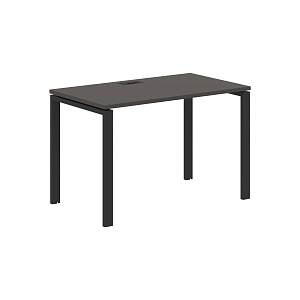 Стол прямой EDIS U EUST 1167, мокко/черный, 1160х670х750 мм