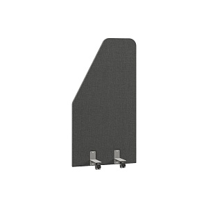 Акустическая перегородка на роликовых опорах RAND RA.S.R-80/150, графит, 800х28х1500 мм