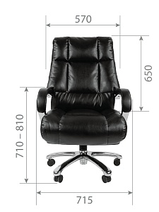 Офисное кресло CHAIRMAN 405, экокожа,  черный