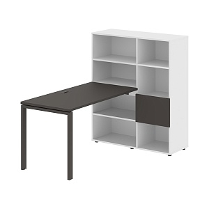 Стол-стеллаж EDIS U EURST 1113, мокко/мокко, 1790х1120х1355 мм