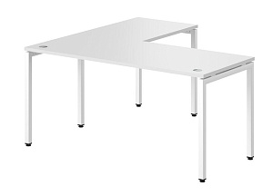 Стол угловой XTEN-S 160x150,  белый/белый