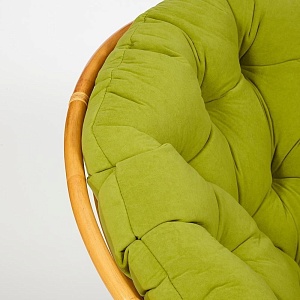 Кресло PAPASAN с подушкой, ткань флок олива/honey