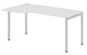 Стол эргономичный XTEN-S XSCET 169(L), левый, белый/алюминий, 1600х700/900х750 мм
