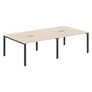 Стол для переговоров XTEN-S60 XS6SCT 2714, бук тиара/антрацит, 2720х1406х750 мм