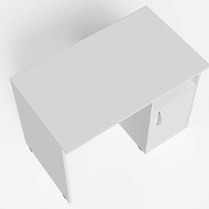 Стол компьютерный CD.1059 COMP 100x60 см, Белый