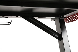 Игровой компьютерный стол SKILLL CTG-003, черный/красный, 1200х600х750 мм