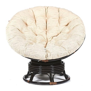 Кресло-качалка PAPASAN с подушкой, аntique brown