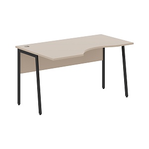 Стол рабочий IMAGO PLUS СА-2P(L), мокачино/антрацит, 1400х900х755 мм