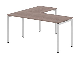 Стол угловой XTEN-S 160x150,  дуб сонома/алюминий