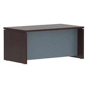 Стол руководителя TORR LUX TLST 169H, венге магия/серо-голубой, 1600х900х750 мм