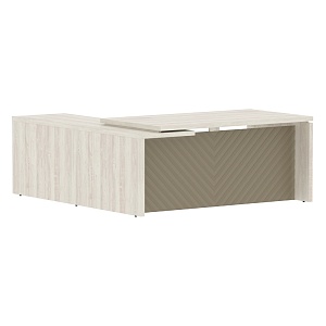 Стол руководителя TORR LUX TLCT 1820(R), сосна эдмонт/капучино, 1800х2000х750 мм