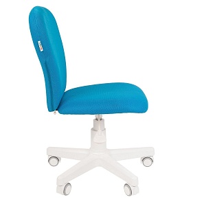 Детское компьютерное кресло CHAIRMAN KIDS 105, ткань TW, голубой, пластик белый