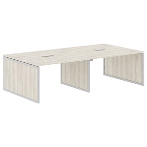 Переговорный стол XTEN-QP XQPSCT 2714, сосна эдмонт/алюминий, 2720х1406х750 мм