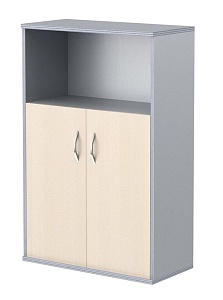 Шкаф средний IMAGO СТ-2.1, клен/металлик, 770х365х1200 мм