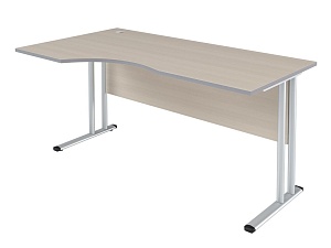 Стол эргономичный левый IMAGO-M 160x90 см, клен/мультиплекс