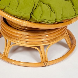 Кресло PAPASAN с подушкой, ткань флок олива/honey